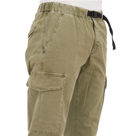WHITE SAND PANTALONE CARGO IN COTONE