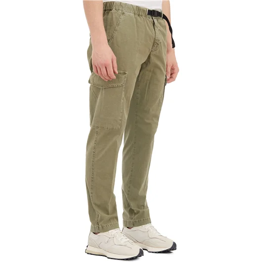 WHITE SAND PANTALONE CARGO IN COTONE