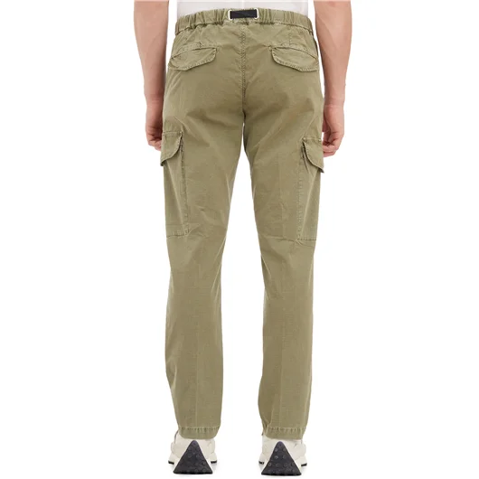 WHITE SAND PANTALONE CARGO IN COTONE