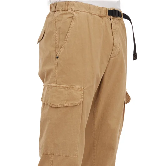WHITE SAND PANTALONE CARGO IN COTONE