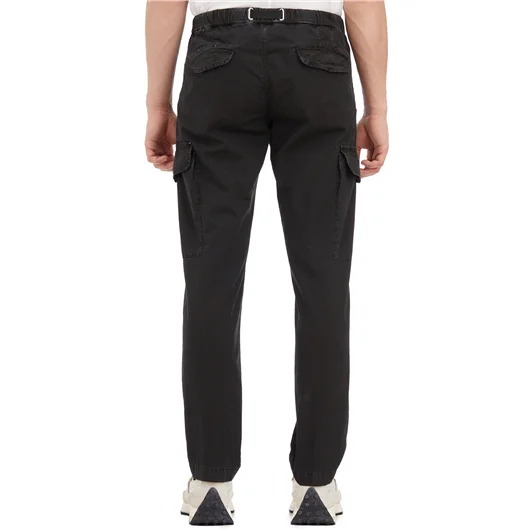 WHITE SAND PANTALONE CARGO IN COTONE