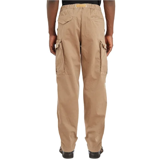 WHITE SAND PANTALONE CARGO IN COTONE STRETCH