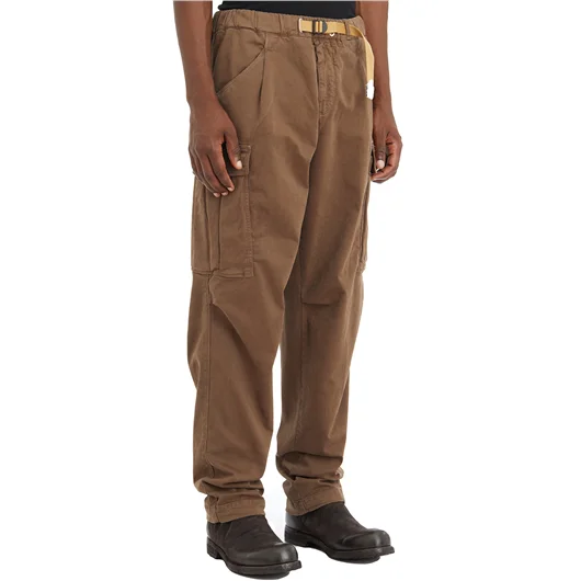 WHITE SAND PANTALONE CARGO IN COTONE STRETCH