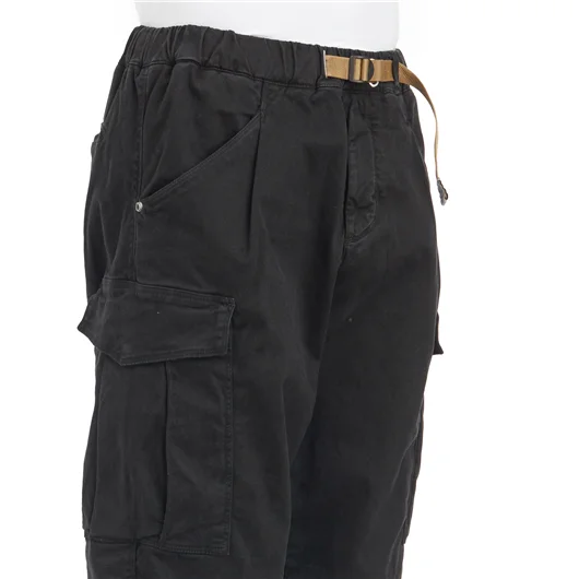 WHITE SAND PANTALONE CARGO IN COTONE STRETCH