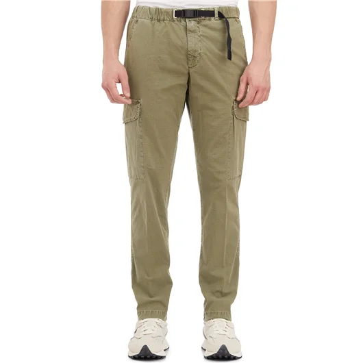 WHITE SAND PANTALONE CARGO IN COTONE