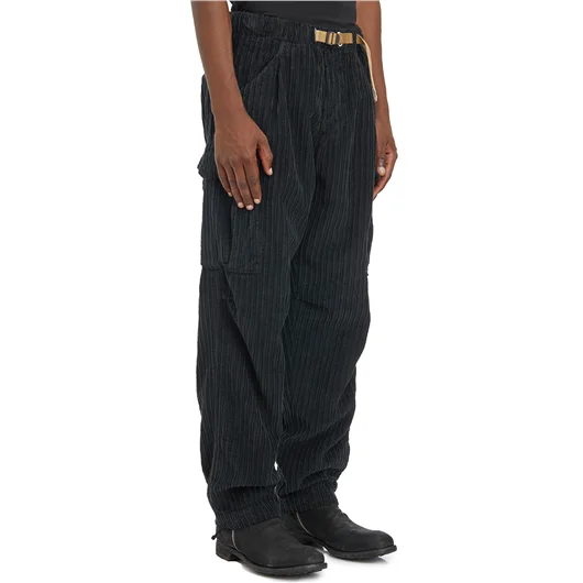 WHITE SAND PANTALONE CARGO IN VELLUTO