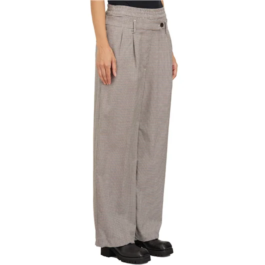 WHITE SAND PANTALONE FANTASIA PIED DE POULE