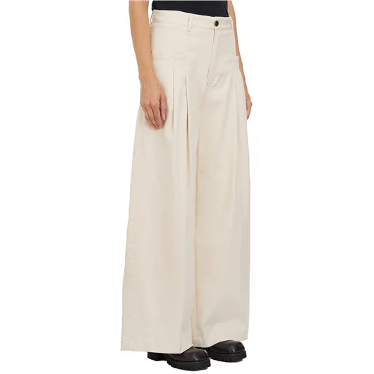 WHITE SAND PANTALONE IN COTONE STRETCH