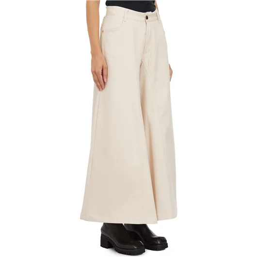 WHITE SAND PANTALONE IN COTONE STRETCH
