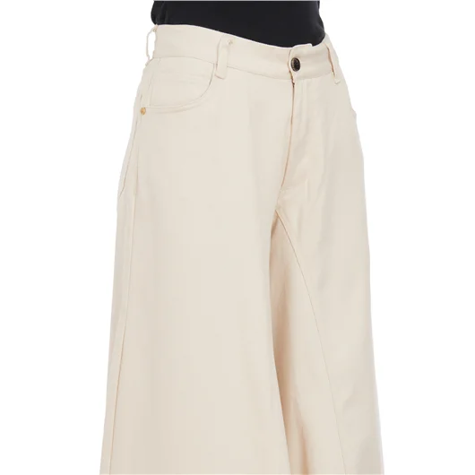WHITE SAND PANTALONE IN COTONE STRETCH