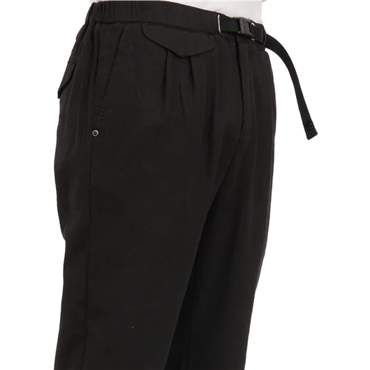 WHITE SAND PANTALONE IN LINO E COTONE