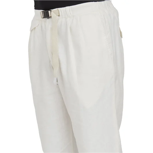 WHITE SAND PANTALONE IN LINO E COTONE