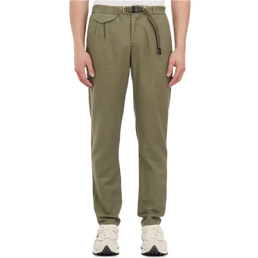 WHITE SAND PANTALONE IN LINO E COTONE