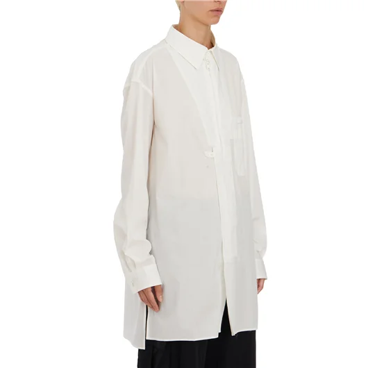 Y-3 CAMICIA OVERSIZE IN COTONE
