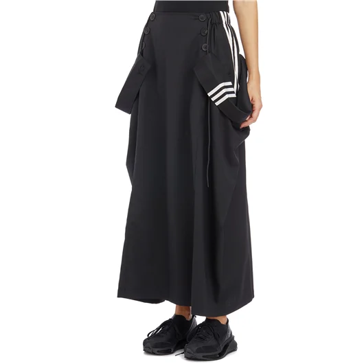 Y-3 GONNA LUNGA MISTO LANA