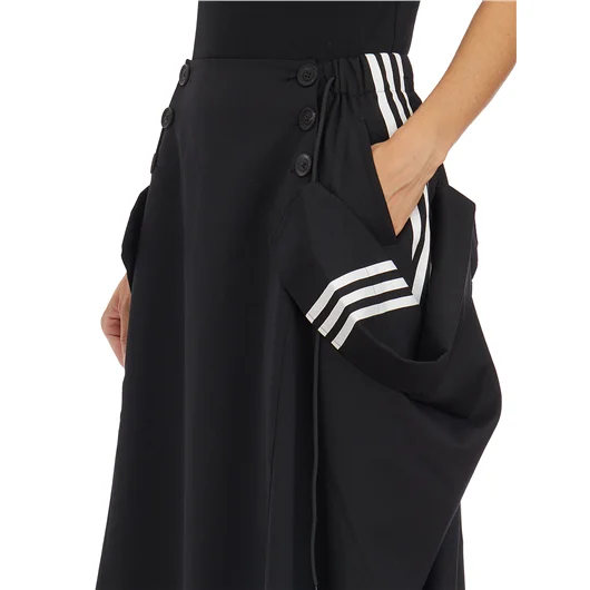 Y-3 GONNA LUNGA MISTO LANA