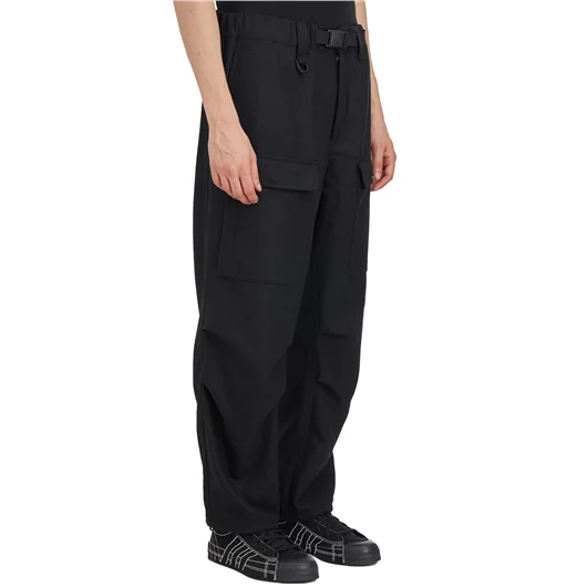 Y-3 PANTALONE CARGO IN FLANELLA