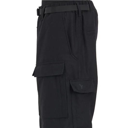 Y-3 PANTALONE CARGO IN FLANELLA
