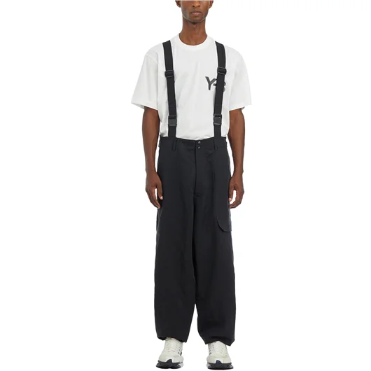 Y-3 PANTALONE CON BRETELLE