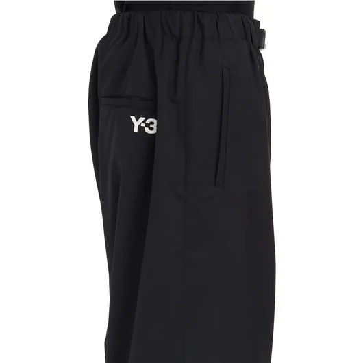 Y-3 PANTALONE IN LANA STRIPES