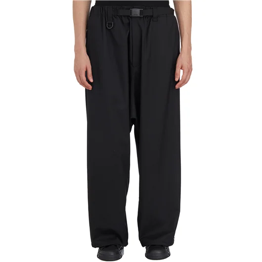 Y-3 PANTALONE IN LANA STRIPES
