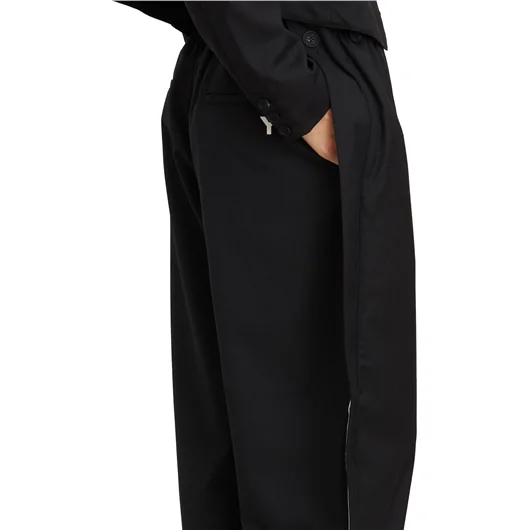 Y-3 PANTALONE TRACK MISTO LANA