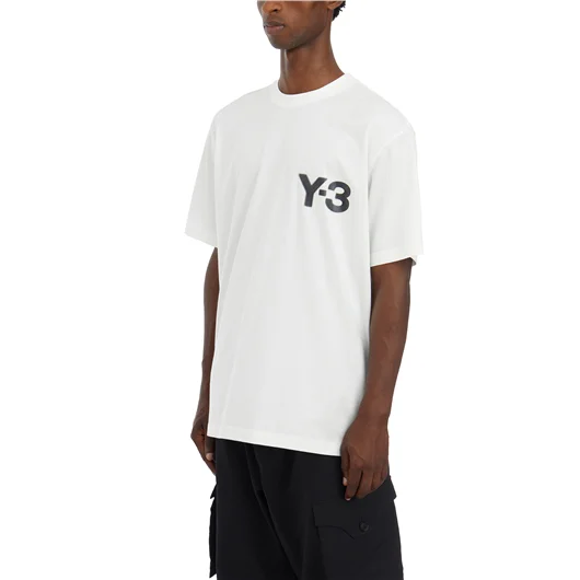 Y-3 T-SHIRT LOGO IN COTONE