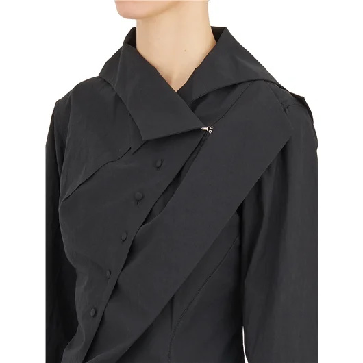 YEHUAFAN CAMICIA ASIMMETRICA IN COTONE