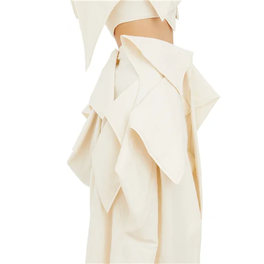 YEHUAFAN GONNA IN COTONE CON VOILANT