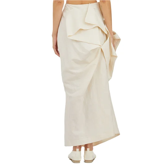 YEHUAFAN GONNA IN COTONE CON VOILANT