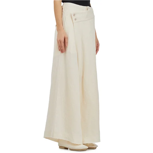 YEHUAFAN PANTALONE AMPIO IN COTONE E LINO