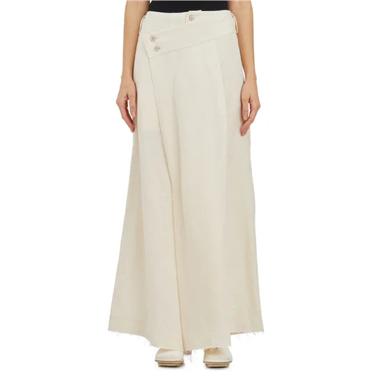 YEHUAFAN PANTALONE AMPIO IN COTONE E LINO