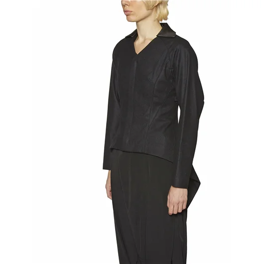 YOHJI YAMAMOTO GIACCA IN LANA IRREGOLARE