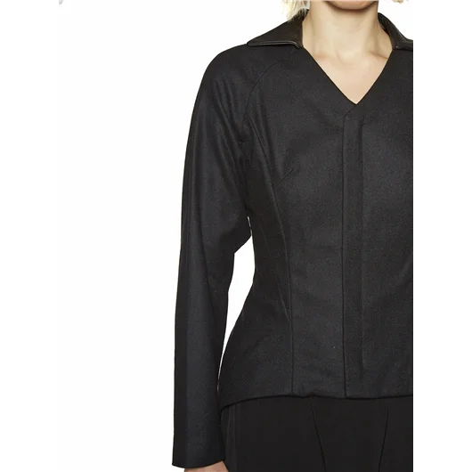 YOHJI YAMAMOTO GIACCA IN LANA IRREGOLARE