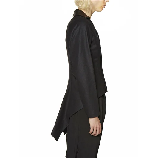 YOHJI YAMAMOTO GIACCA IN LANA IRREGOLARE