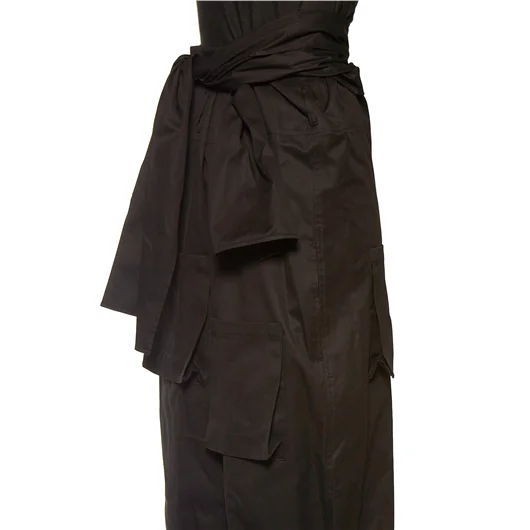 YOHJI YAMAMOTO PANTALONE IN GABARDINE VITA ALTA