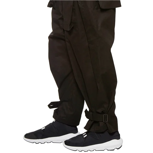 YOHJI YAMAMOTO PANTALONE IN GABARDINE VITA ALTA