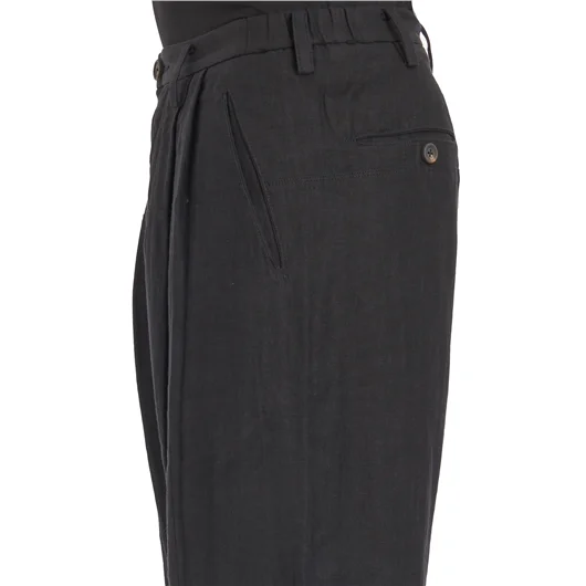 ZIGGY CHEN PANTALONE TAPERED IN LINO