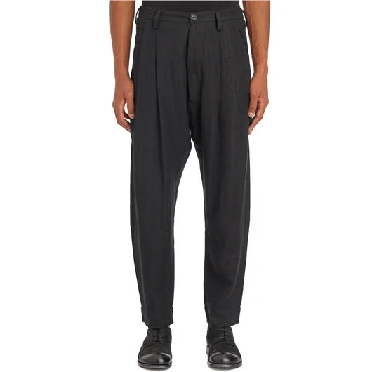 ZIGGY CHEN PANTALONE TAPERED IN LINO