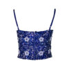 Poems Roma TOP BRETELLINE BLU ELETTRIC