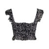 Poems Roma TOP CROP VOLANT ANIMALIER