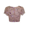 Poems Roma TOP RICAMATO MANICA VOLANT ROSA ANTICO