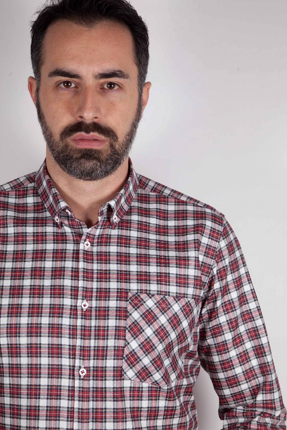 Poggianti Camicia A Quadri Con Tasca ARDENZA-64-574-01