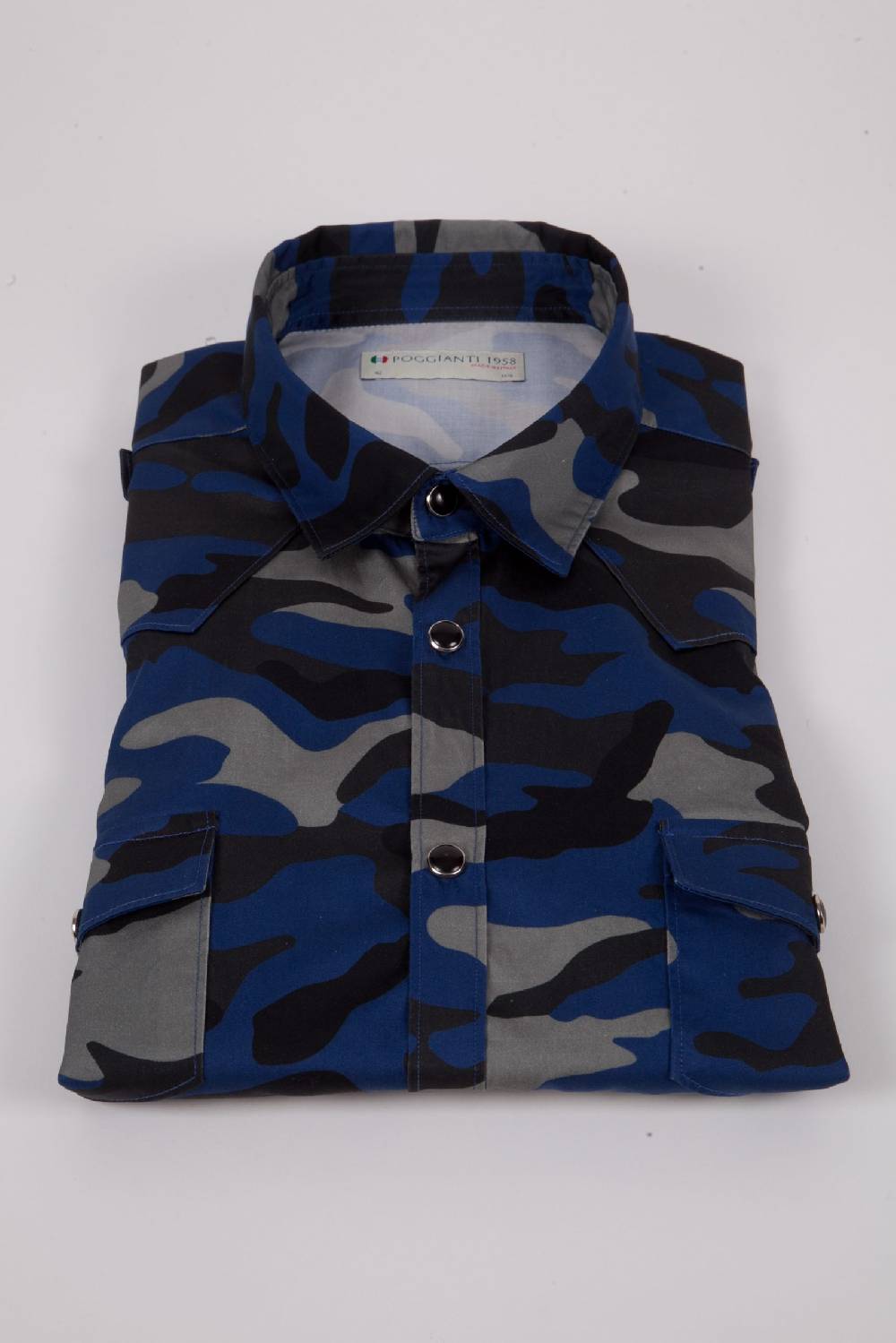 Poggianti Camicia con stampa camouflage MARRADI-66-526-03