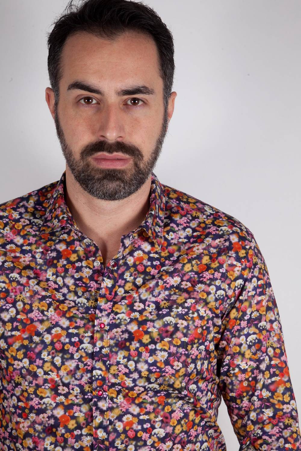 Poggianti Camicia Con Stampa Floreale PRUNO-66-556-01