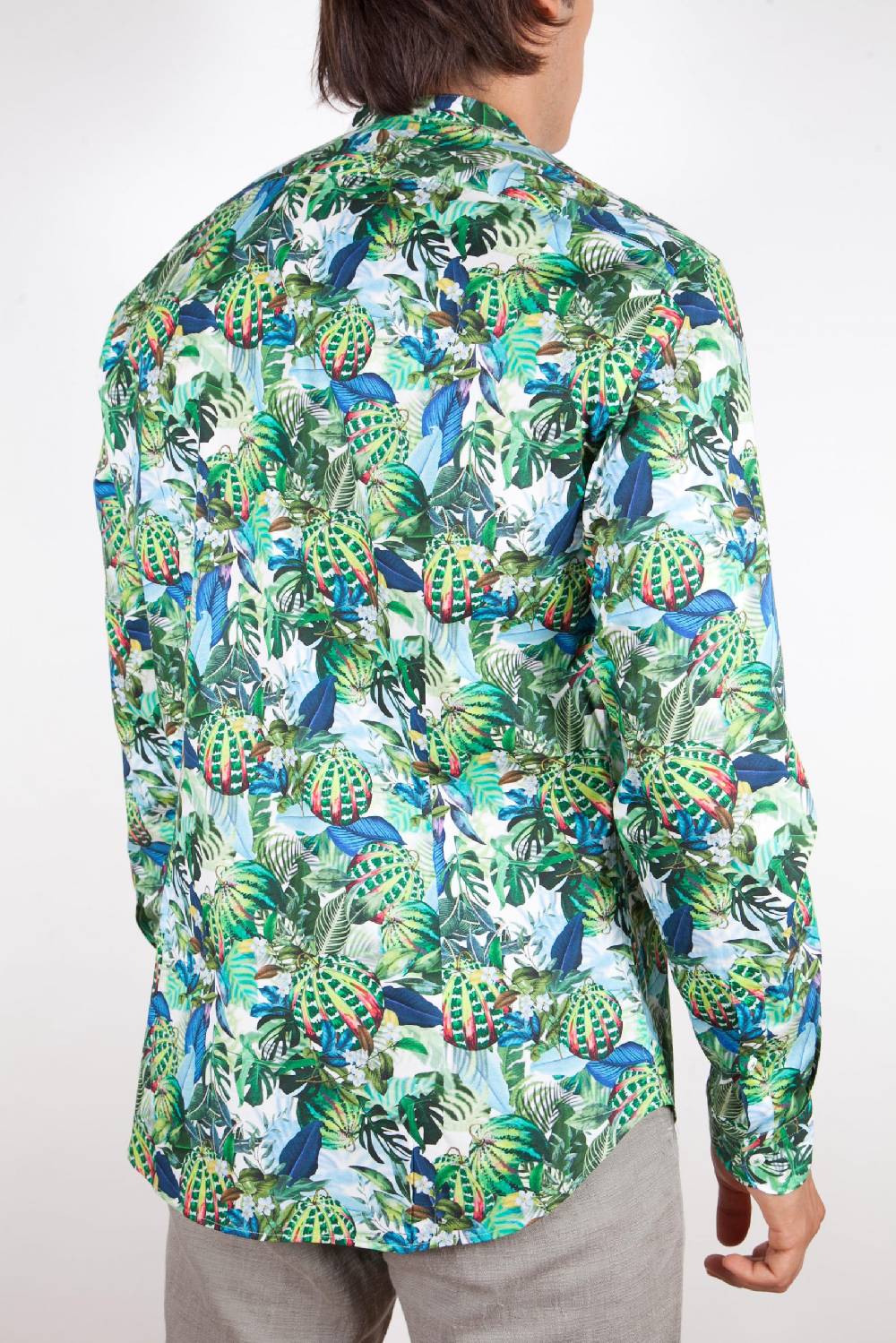 Poggianti Camicia Fantasia Collo Morbido Multicolor 363