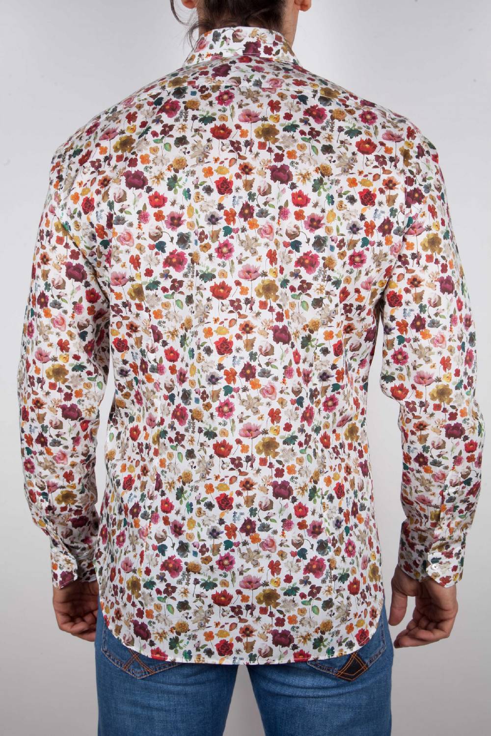 Poggianti Camicia Fantasia Collo Morbido Multicolor