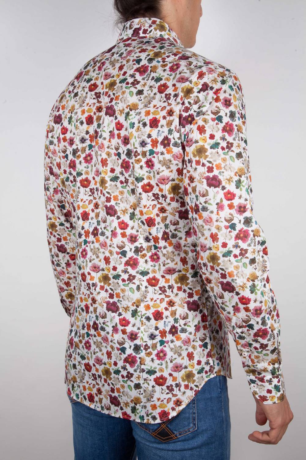 Poggianti Camicia Fantasia Collo Morbido Multicolor