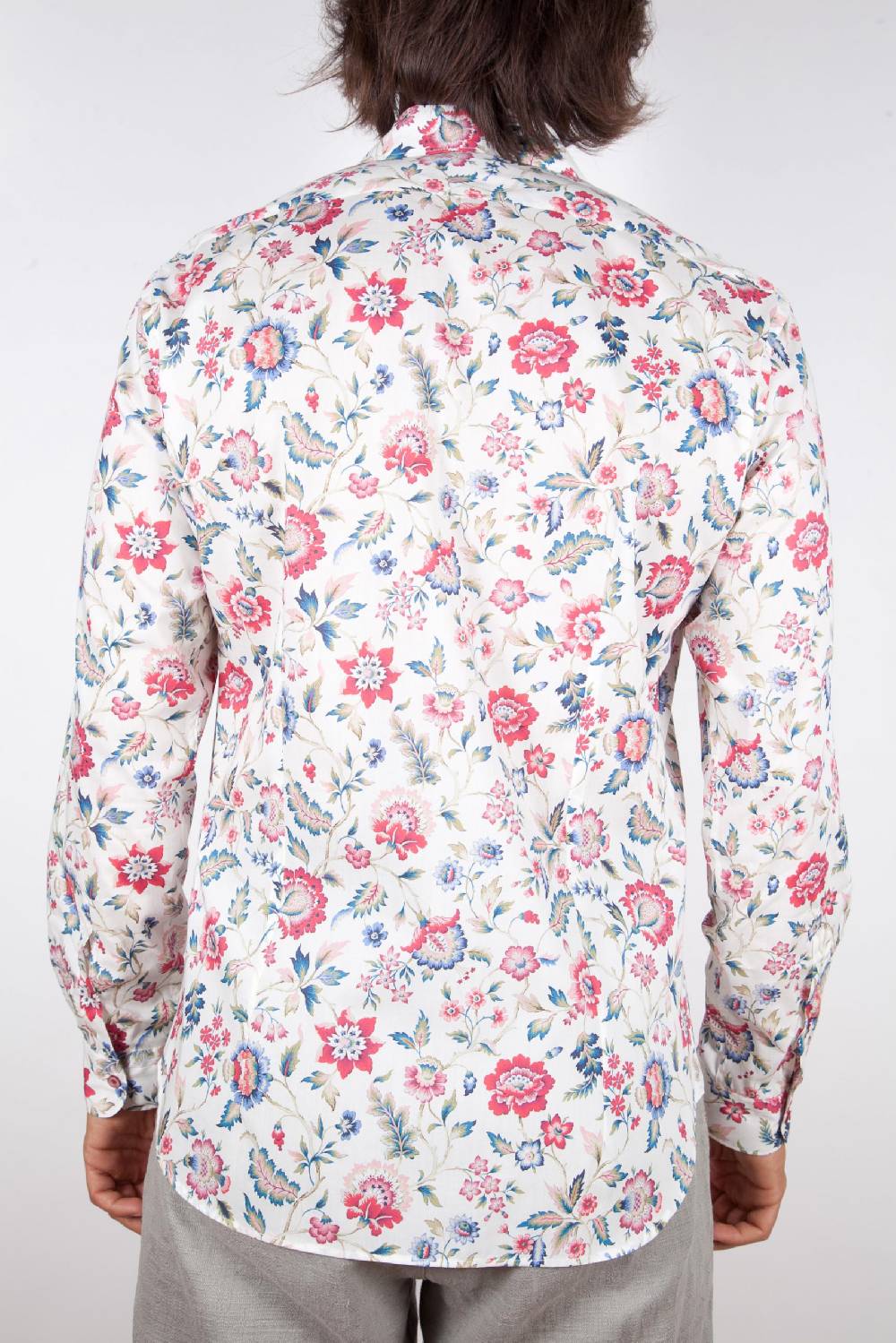 Poggianti Camicia Fantasia Collo Morbido Multicolor