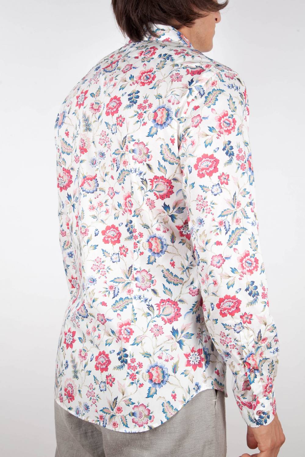 Poggianti Camicia Fantasia Collo Morbido Multicolor